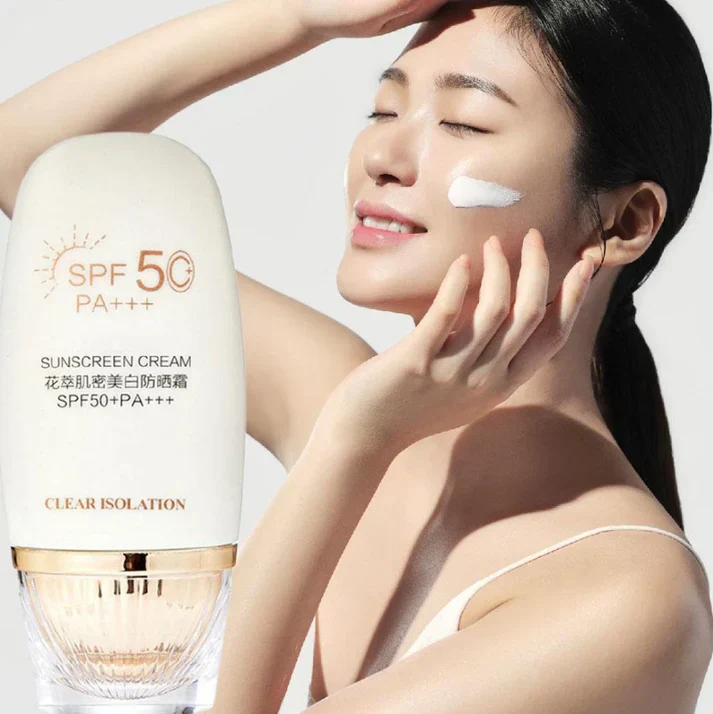 🌸Flower Extract Skin Brightening Sunscreen Cream SPF50+
