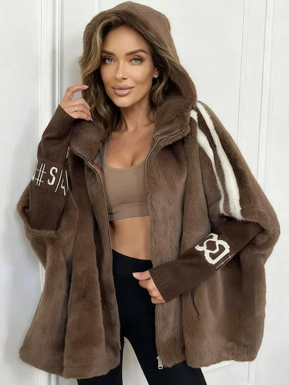 Oversized Faux Fur Winter Coat