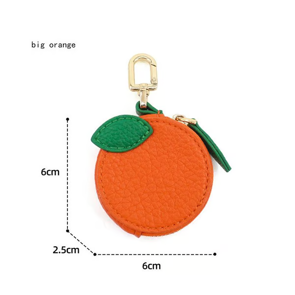 🍓 Cute Strawberry & Lemon Mini Coin Purse Charm-Jewelry & Earbuds – Lightweight Gift for Women, Teens & Kawaii Lovers