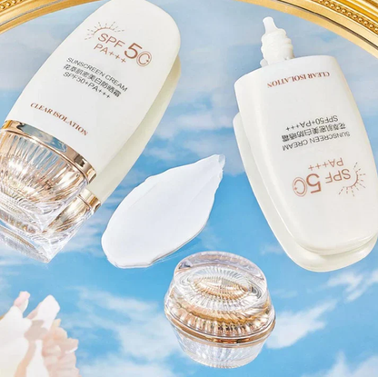 🌸Flower Extract Skin Brightening Sunscreen Cream SPF50+