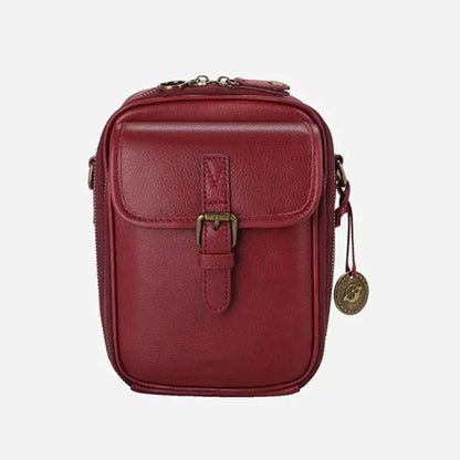 Vintage Double Layer Large Capacity Messenger Bag