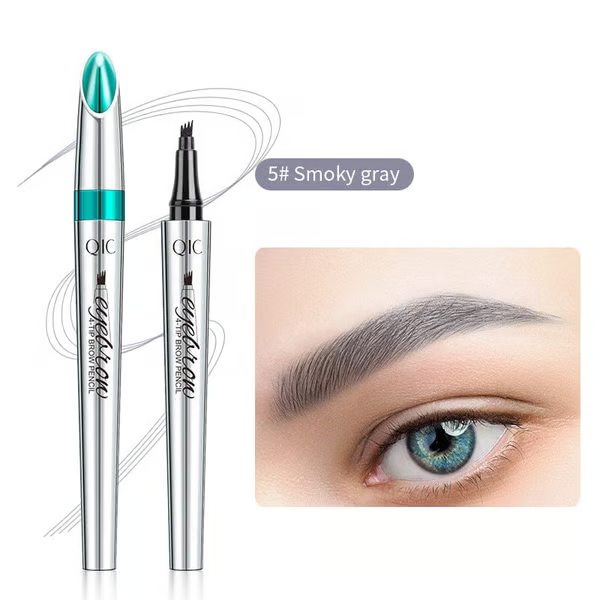 🔥✨3D Waterproof Microblading Eyebrow Pen 4 Fork Tip Tattoo Pencil