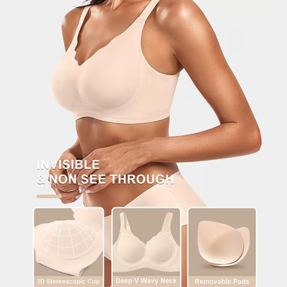 Mother‘s Day Sale💖Seamless Scalloped Push-Up Bra