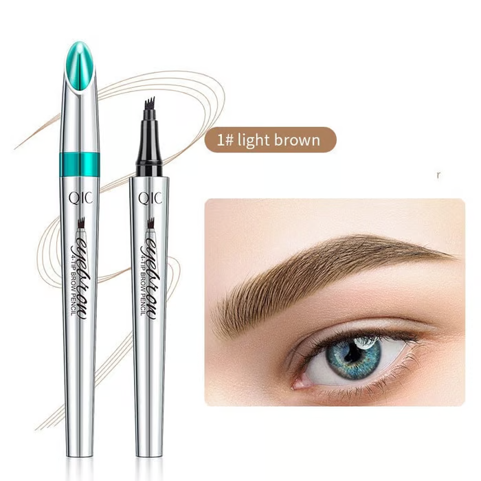 🔥✨3D Waterproof Microblading Eyebrow Pen 4 Fork Tip Tattoo Pencil