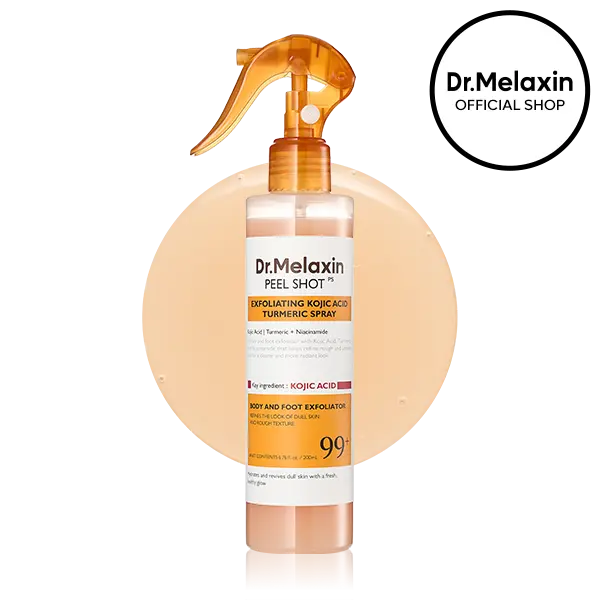 💥💥Peel Shot Keratin Care Kojic Acid Turmeric Spray 200ml Pore Clearing Exfoliating Formula Skin Repair Scrub