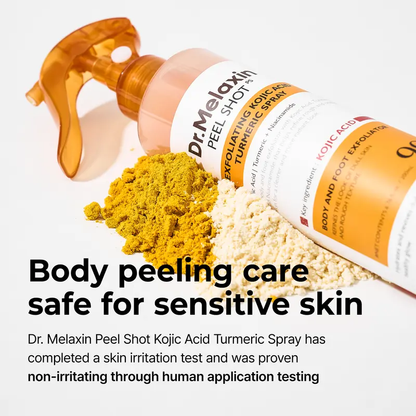 💥💥Peel Shot Keratin Care Kojic Acid Turmeric Spray 200ml Pore Clearing Exfoliating Formula Skin Repair Scrub