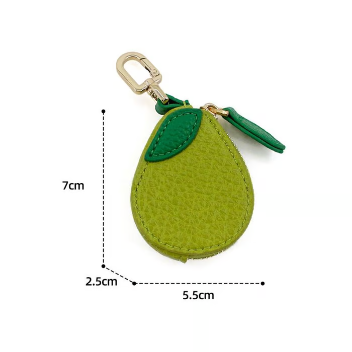 🍓 Cute Strawberry & Lemon Mini Coin Purse Charm-Jewelry & Earbuds – Lightweight Gift for Women, Teens & Kawaii Lovers