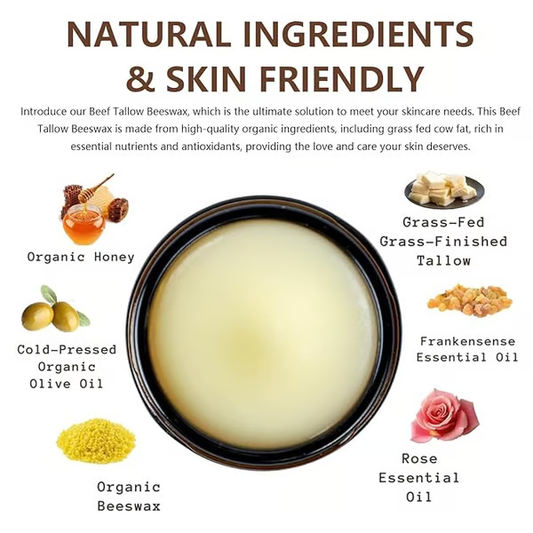 🏆BestSeller ✅Beef Tallow Beeswax and Honey Face Moisturizer✅