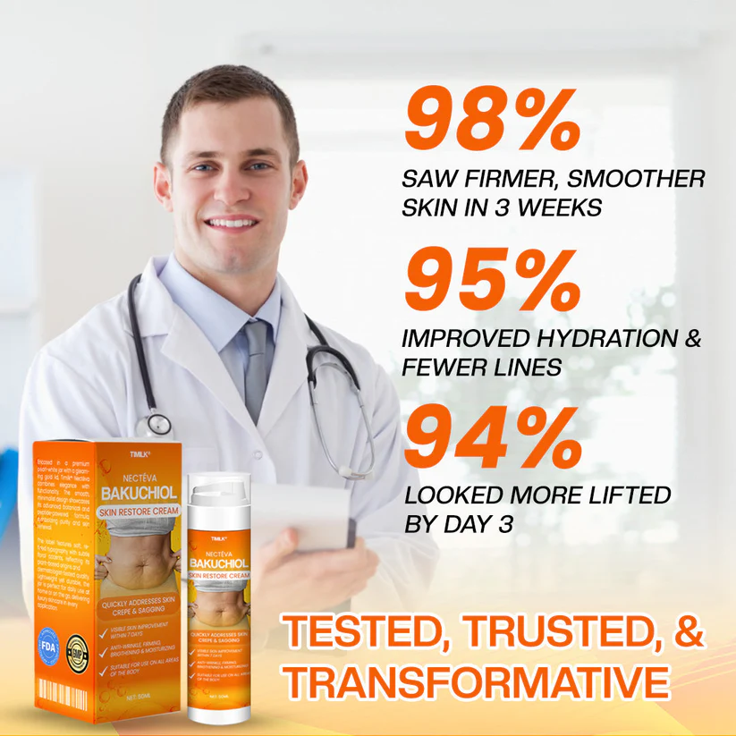Timilk® Nectéva Bakuchiol Skin Restore Cream - (Anti-aging, Hydrating, Skin Firming & Lifting)
