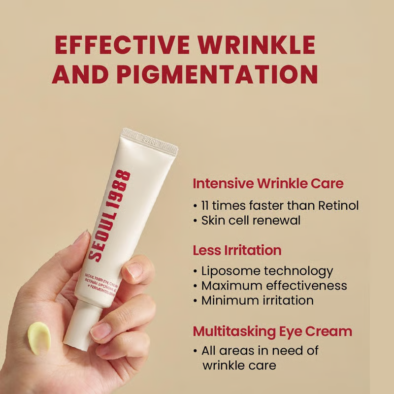 🏆SEOUL 1988 Eye Cream : Retinal Liposome 4% + Fermented Bean