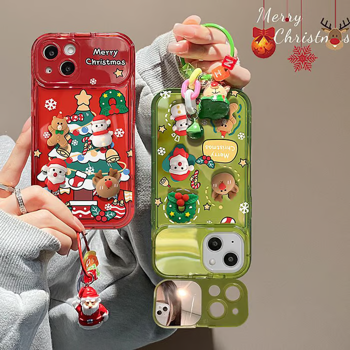 🎅Christmas Pendant Flip Mirror Phone Case🎄