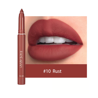 Say Goodbye to Smudges! 💄 Rotating Matte Lipstick Pencils – Long-Lasting, Sharpenable & On Sale Now!