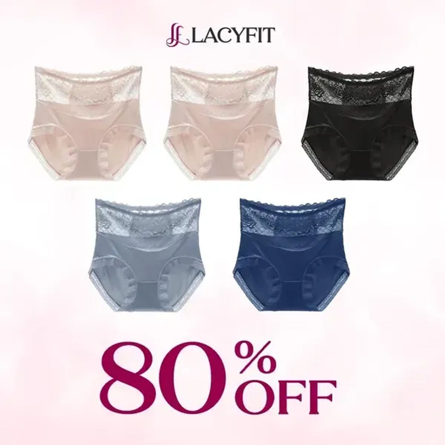 LacyFit 💖Last Day 70% OFF✨⛱️#1 Free Shipping🏆- Silky Comfort High Waist Hiplift Panties