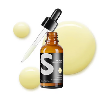 Retinol & Peptide Anti-Aging Wrinkle Serum, Brightening Serum for Fine Lines