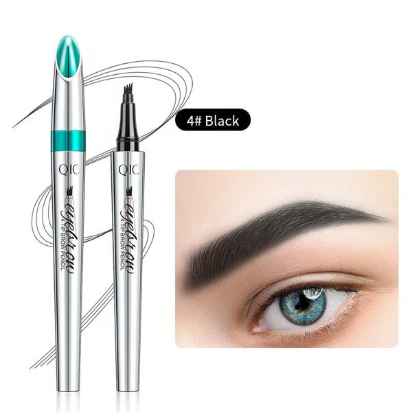 🔥✨3D Waterproof Microblading Eyebrow Pen 4 Fork Tip Tattoo Pencil