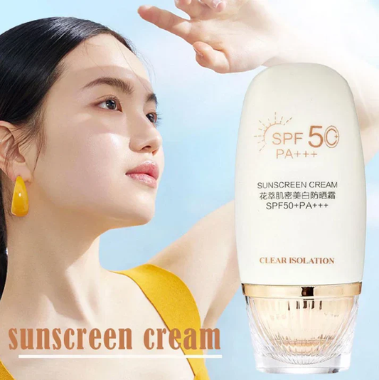 🌸Flower Extract Skin Brightening Sunscreen Cream SPF50+