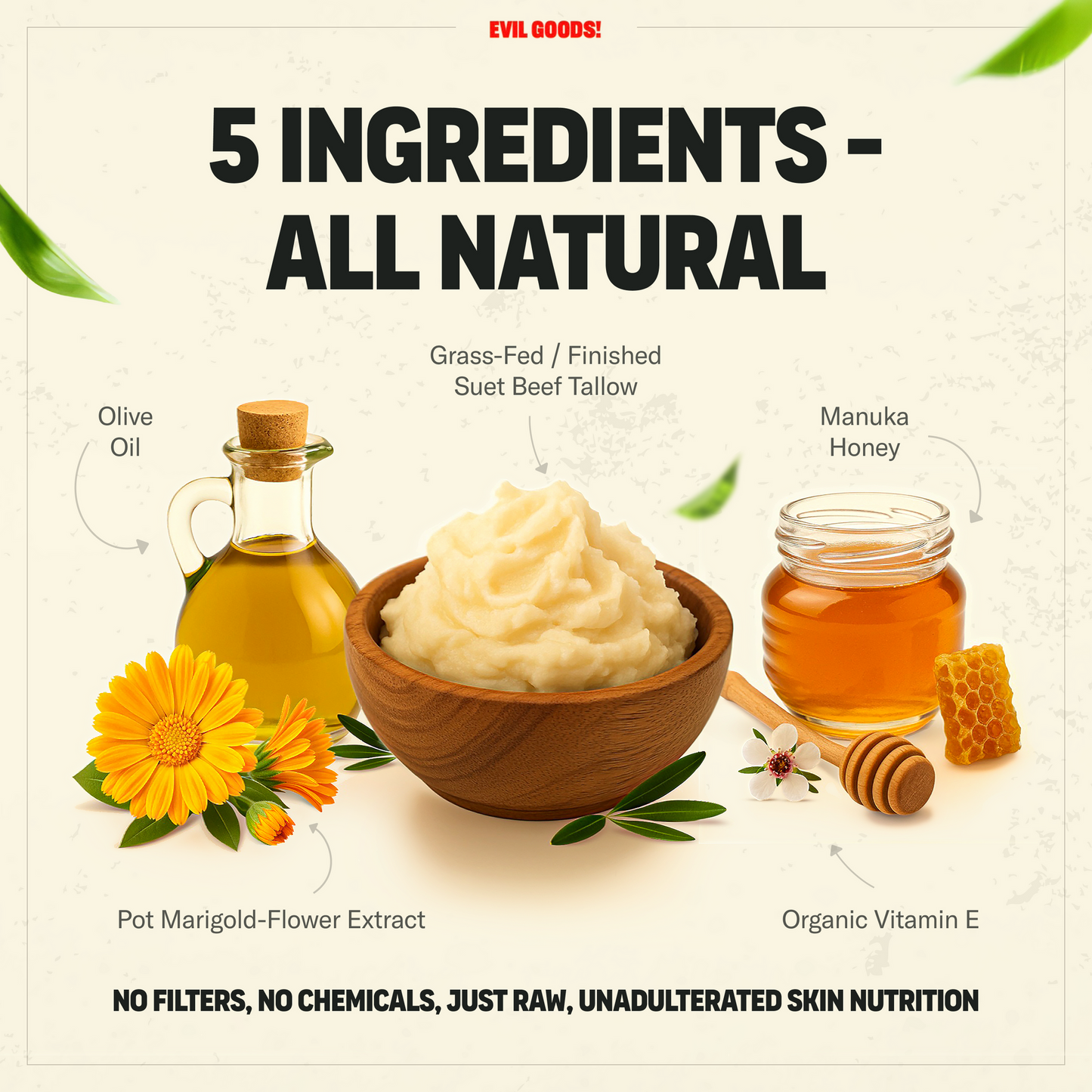 MoisturizingBalm - Whipped Tallow Honey Face And Body Balm