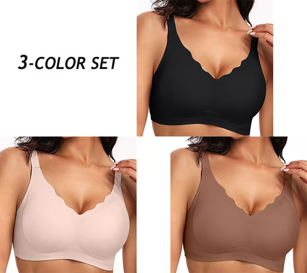 Mother‘s Day Sale💖Seamless Scalloped Push-Up Bra