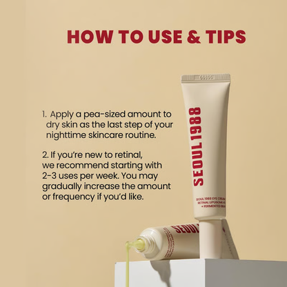 🏆SEOUL 1988 Eye Cream : Retinal Liposome 4% + Fermented Bean