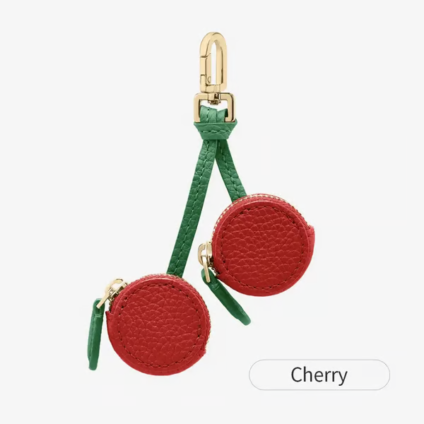 🍓 Cute Strawberry & Lemon Mini Coin Purse Charm-Jewelry & Earbuds – Lightweight Gift for Women, Teens & Kawaii Lovers