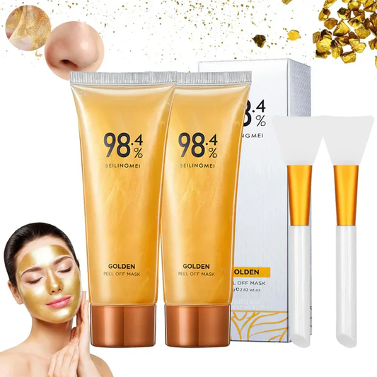 24K Gold Peel Off Mask – Instant Facial at Home (Pack Of 2 Tubes) - 💥 Buy 2 Get 1 Free