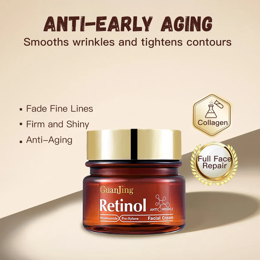 Guanjing Retinol Cream | Anti Aging, Targets Discoloration, Wrinkles, Sun Damage, Creepy, & Sagging Skin Regular priceKSh3,000.00 Sale priceKSh2,400.00Sale