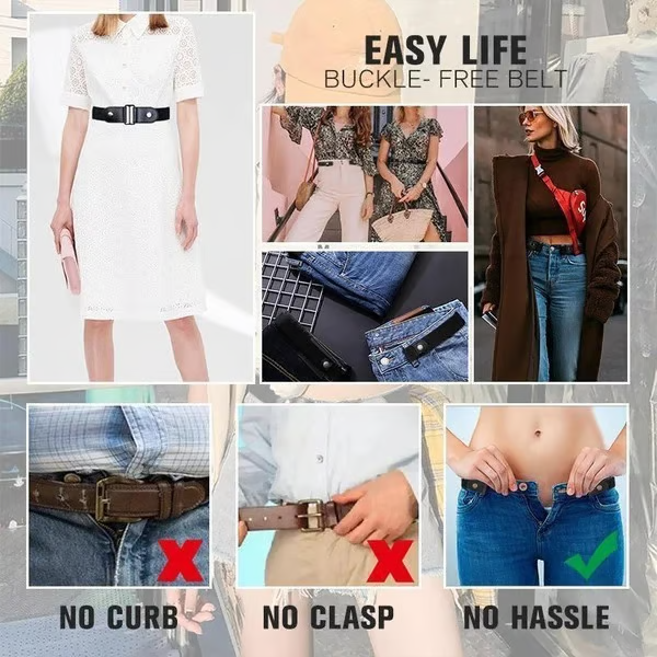 (🔥Hot Deals - 49% OFF) Buckle-Free Elastic Belt - Unisex