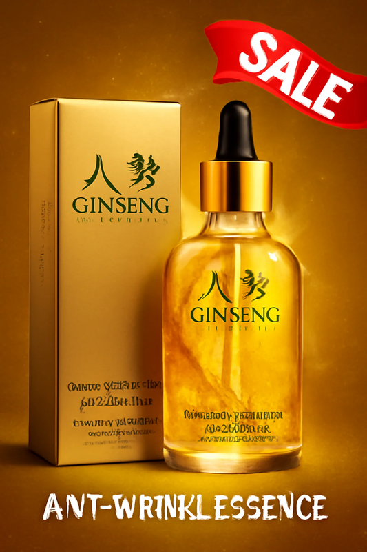 👑 Gold Power! Ginseng Polypeptide Anti-Ageing Serum – (Youthful Skin Awaits)✨🍃